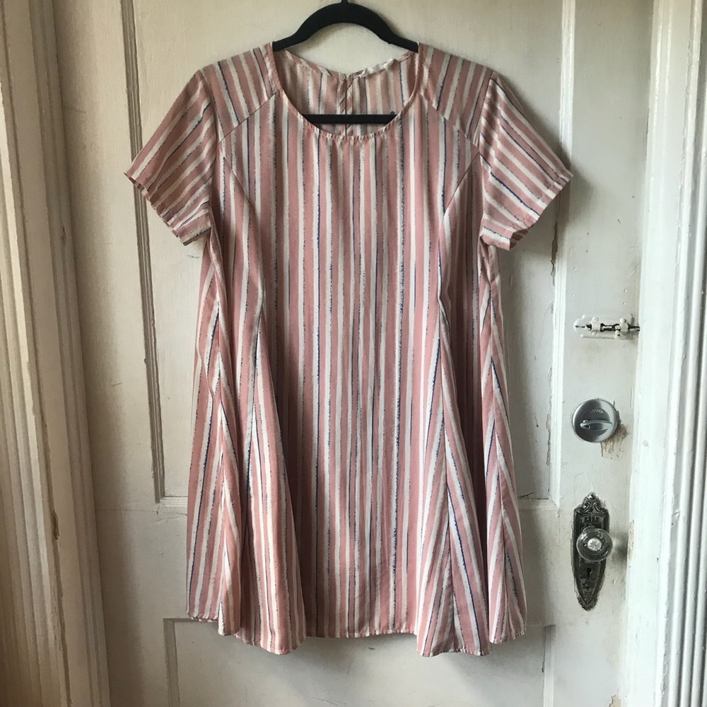 Striped mini dress